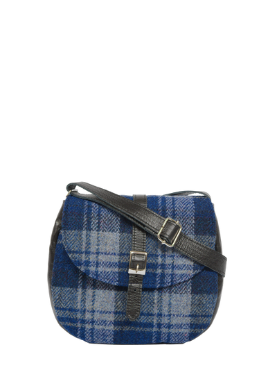 Harris Tweed Catriona Bag - A0237 (Black Leather)