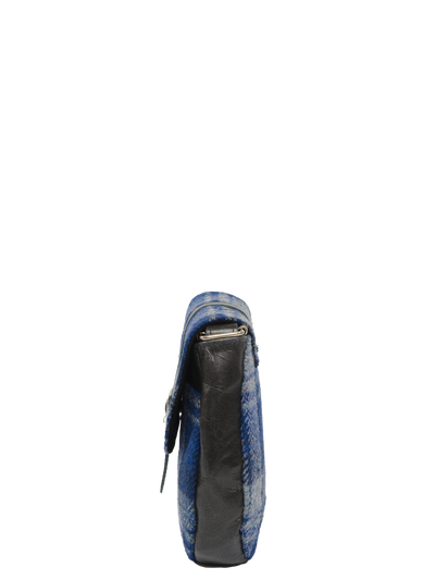 Harris Tweed Catriona Bag - A0237 (Black Leather)
