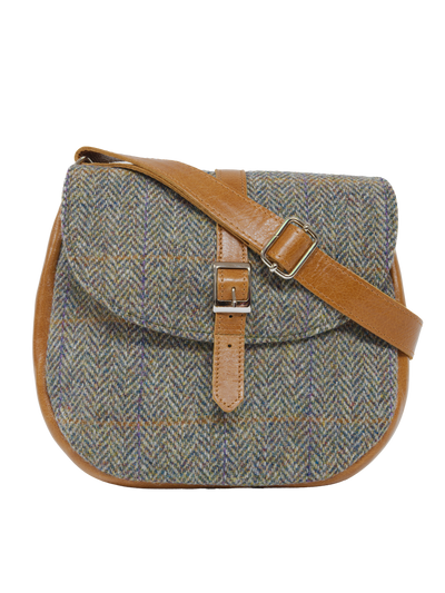 Harris Tweed Catriona Bag - HB107 (Tan Leather)