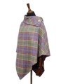 Harris Tweed Ladies Celtic Cape Lilac/Green Multi Check
