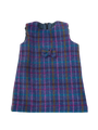 Harris Tweed Childrens Dress Purple/Teal Check
