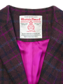 Harris Tweed Christine Coat Plum/Magenta Multi