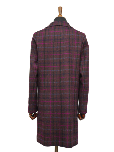 Harris Tweed Christine Coat Plum/Magenta Multi