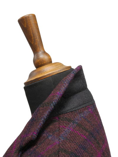 Harris Tweed Christine Coat Plum/Magenta Multi