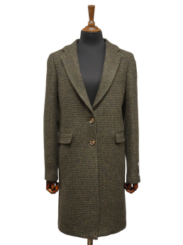 Harris Tweed Christine Coat Brown Basket Weave