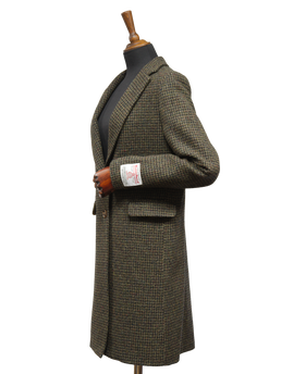 Harris Tweed Christine Coat Brown Basket Weave