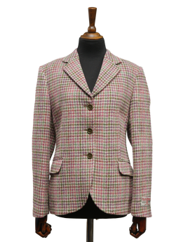 Harris Tweed Claire Jacket Pink/Green Check