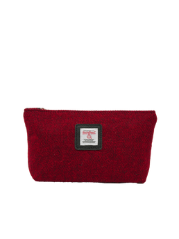 Harris Tweed Cosmetic Bag - 211 (Brown Leather)