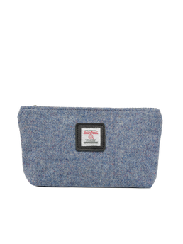 Harris Tweed Cosmetic Bag 228 (Black Leather)