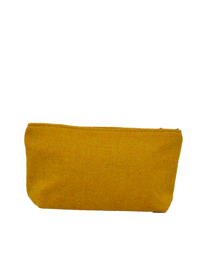 Harris Tweed Cosmetic Bag - 233 (Brown Leather)