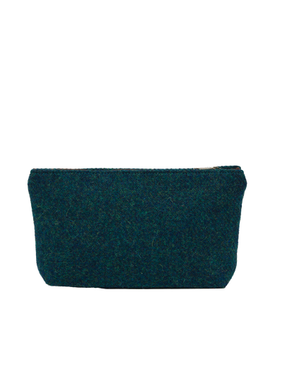 Harris Tweed Cosmetic Bag - 334 (Brown Leather)