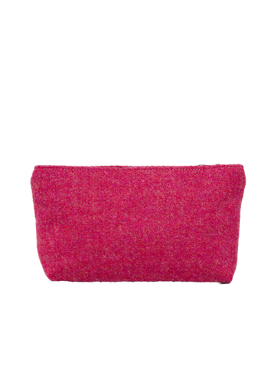 Harris Tweed Cosmetic Bag - 349 (Black Leather)