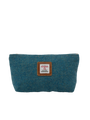 Harris Tweed Cosmetic Bag - 350 (Tan Leather)