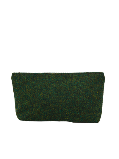 Harris Tweed Cosmetic Bag - 352 (Brown Leather)
