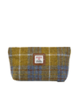 Harris Tweed Cosmetic Bag - A0102 (Tan Leather)