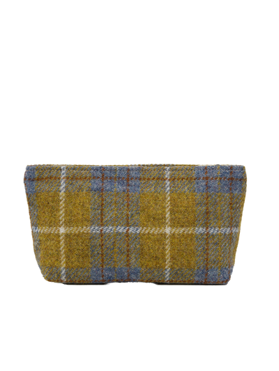 Harris Tweed Cosmetic Bag - A0102 (Tan Leather)