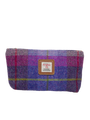 Harris Tweed Cosmetic Bag - A0114 (Tan Leather)