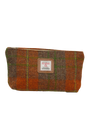 Harris Tweed Cosmetic Bag - A0124 (Tan Leather)