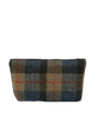 Harris Tweed Cosmetic Bag - A0162 (Black Leather)