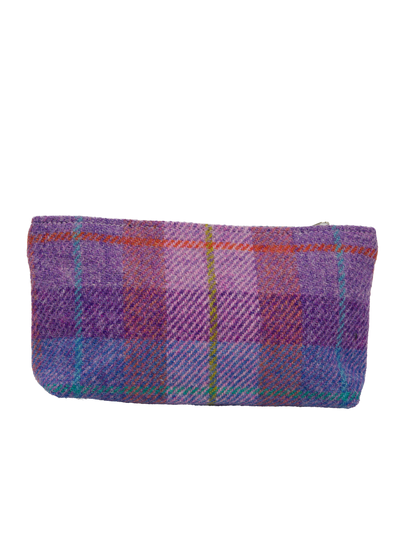Harris Tweed Cosmetic Bag - A0167 (Tan Leather)