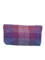 Harris Tweed Cosmetic Bag - A0167 (Tan Leather)
