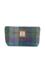 Harris Tweed Cosmetic Bag - A0173 (Tan Leather)