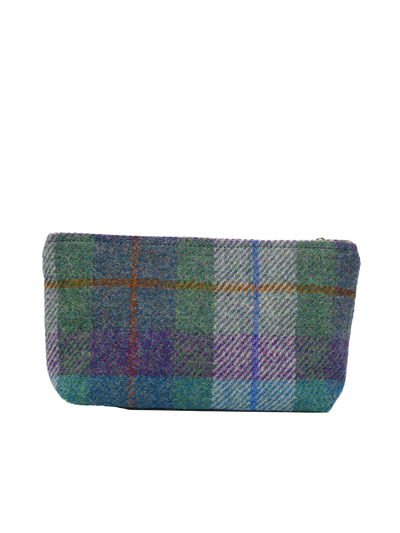 Harris Tweed Cosmetic Bag - A0173 (Tan Leather)