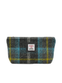 Harris Tweed Cosmetic Bag - A0204 (Black Leather)