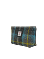 Harris Tweed Cosmetic Bag - A0204 (Black Leather)