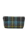 Harris Tweed Cosmetic Bag - A0204 (Black Leather)