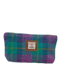 Harris Tweed Cosmetic Bag - A0222 (Tan Leather)