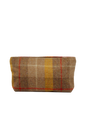 Harris Tweed Cosmetic Bag - A0230 (Tan Leather) (Small Label)