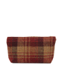 Harris Tweed Cosmetic Bag - A0238 (Tan Leather)
