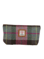 Harris Tweed Cosmetic Bag - A0254 (Tan Leather)