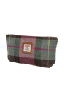 Harris Tweed Cosmetic Bag - A0254 (Tan Leather)