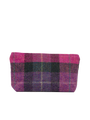 Harris Tweed Cosmetic Bag - A0257 (Black Leather)