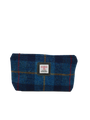 Harris Tweed Cosmetic Bag - A075 (Black Leather)