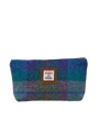 Harris Tweed Cosmetic Bag - A085 (Tan Leather)