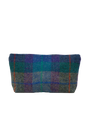 Harris Tweed Cosmetic Bag - A085 (Tan Leather)