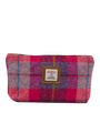 Harris Tweed Cosmetic Bag - A088 (Tan Leather)
