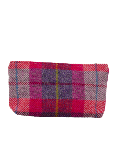 Harris Tweed Cosmetic Bag - A088 (Tan Leather)
