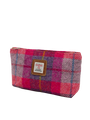 Harris Tweed Cosmetic Bag - A088 (Tan Leather)