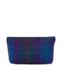 Harris Tweed Cosmetic Bag - A089 (Black Leather)