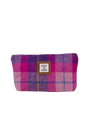 Harris Tweed Cosmetic Bag - A090 (Tan Leather)