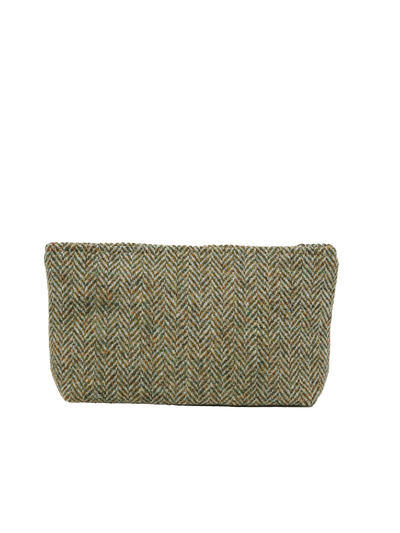 Harris Tweed Cosmetic Bag - HB52 (Tan Leather)