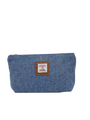 Harris Tweed Cosmetic Bag - NHB4 (Tan Leather)