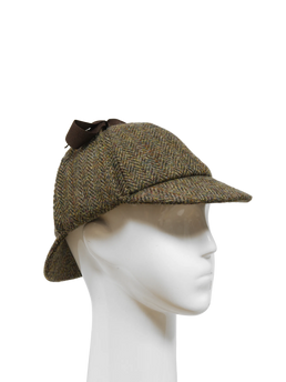 Deerstalker/Sherlock Hat Brown Herringbone With Overcheck (FW2013)