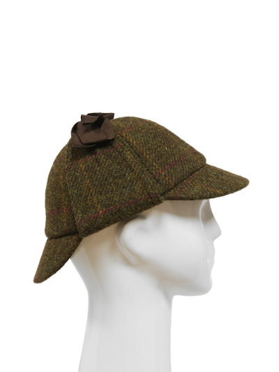 Deerstalker/Sherlock Hat Moss Green Windowpane (FW2017)