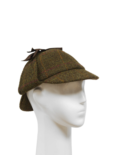 Deerstalker/Sherlock Hat Moss Green Windowpane (FW2017)