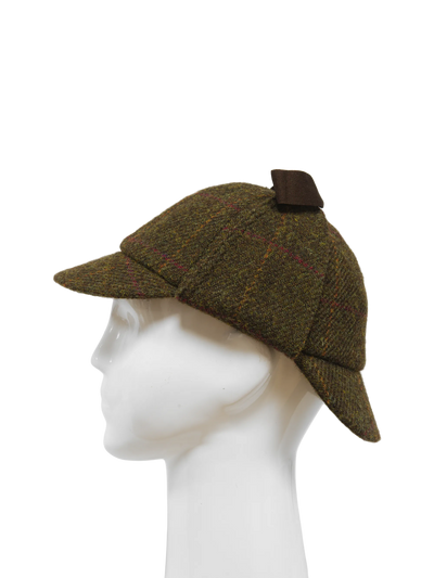 Deerstalker/Sherlock Hat Moss Green Windowpane (FW2017)